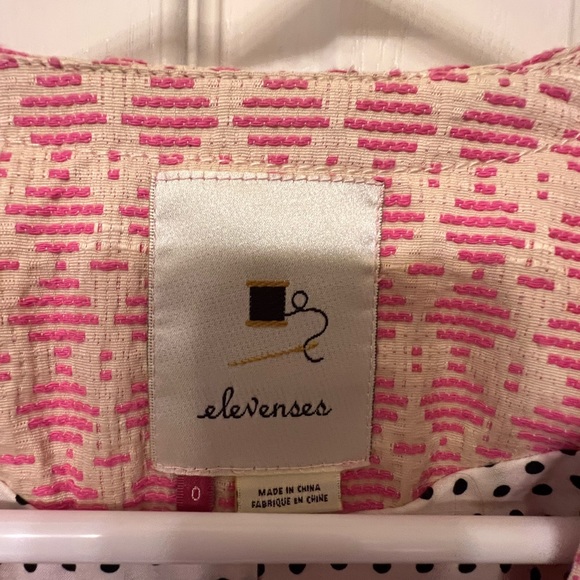 Elevenses Sprinkling of Pink size 0 short sleeve jacket from Anthropologie - Picture 4 of 7